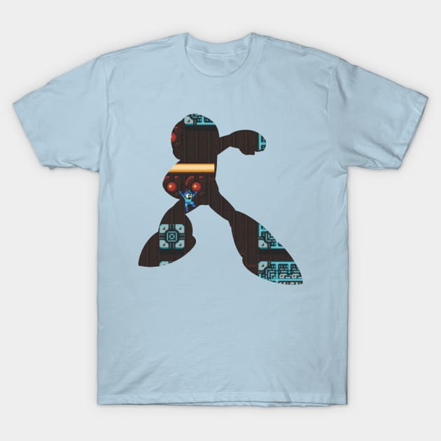 Mega Man - Background Cutout v.3 T-Shirt by Desperado902